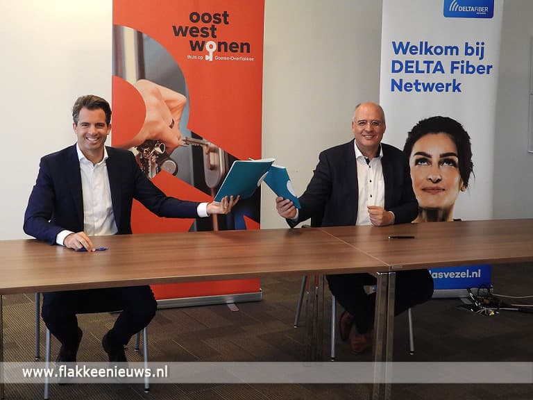Overeenkomst om 582 huurwoningen aan te sluiten op glasvezel