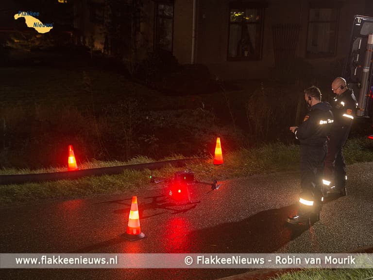 Grote uitslaande brand in Oude-Tonge