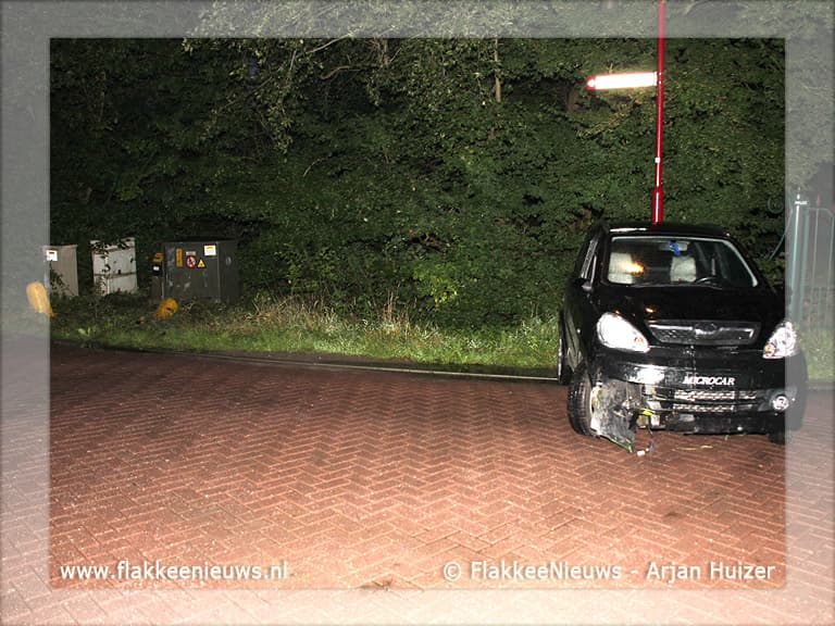 Groot gaslek in Ouddorp na aanrijding