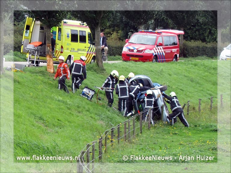 Bestuurder ernstig gewond door ongeval
