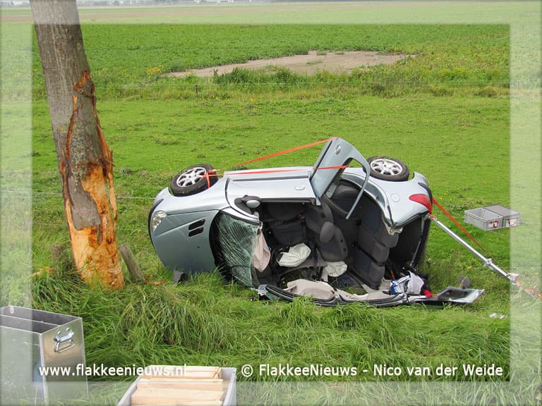 Bestuurder ernstig gewond door ongeval