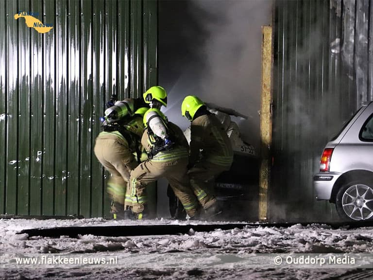 Brand in schuur Ouddorp