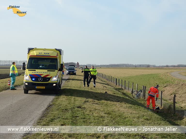 Gewonden bij aanrijding tussen motorrijder en fietser