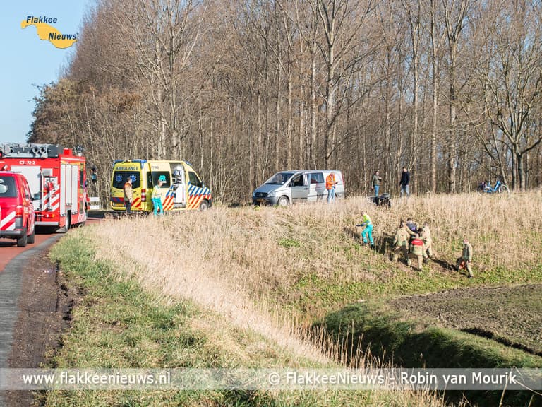 Brandweer rukt uit voor persoon te water nabij Dirksland