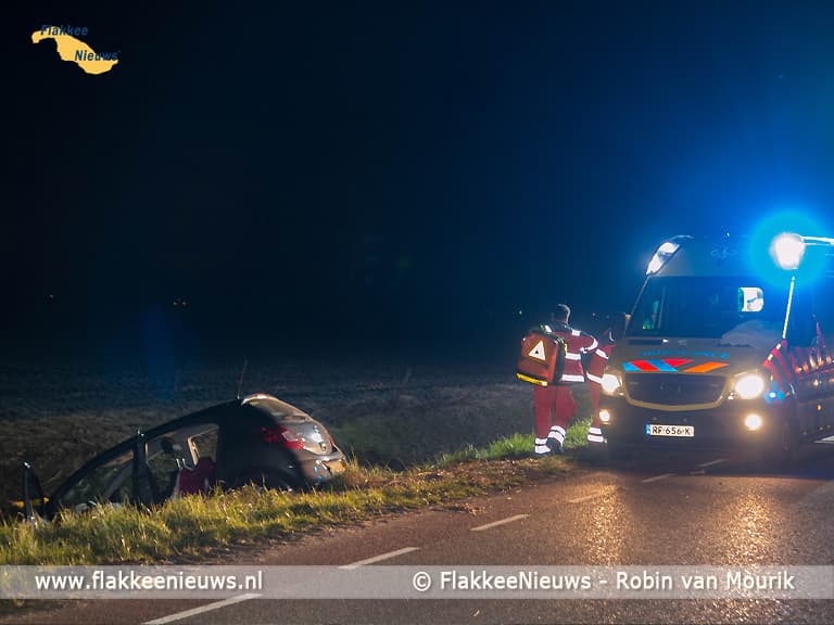 Zwaargewonde bij eenzijdig ongeval Sommelsdijk