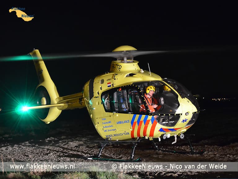 Zwaargewonde bij eenzijdig ongeval Sommelsdijk