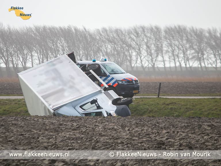 Storm Evert laat sporen na op Goeree-Overflakkee
