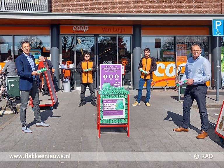 Bewoners kunnen voortaan PMD-zakken ophalen bij diverse afhaalpunten