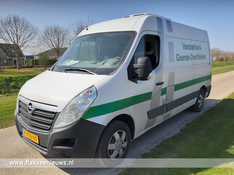 De bus van voedselbank Goeree-Overflakkee is kapot