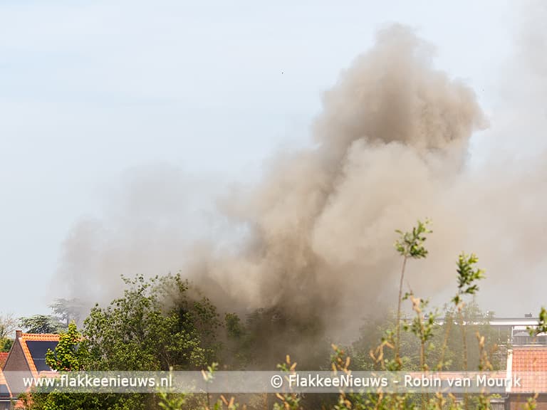Tuinhuis in brand in Dirksland