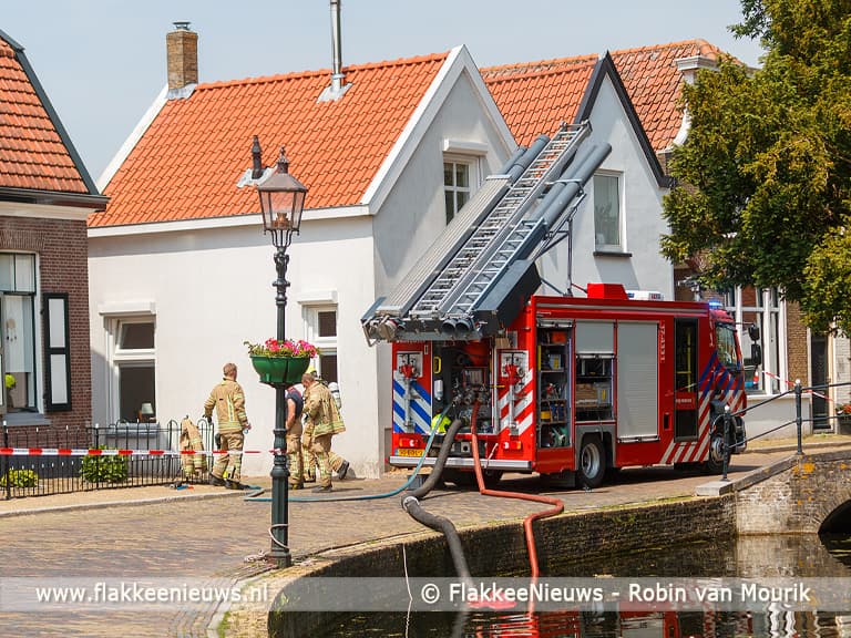Tuinhuis in brand in Dirksland