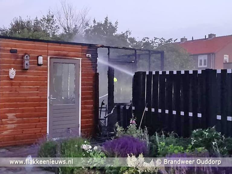 Brand in schuurtje Oosterweg Ouddorp