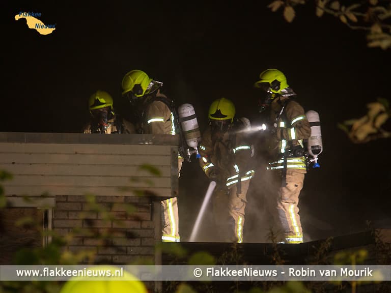 Brand in oud schoolgebouw Melissant