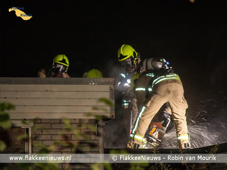 Brand in oud schoolgebouw Melissant