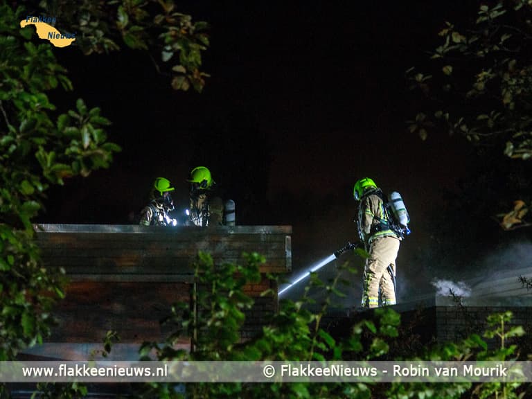 Brand in oud schoolgebouw Melissant