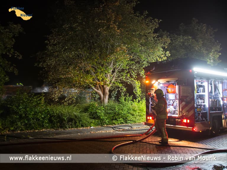 Brand in oud schoolgebouw Melissant