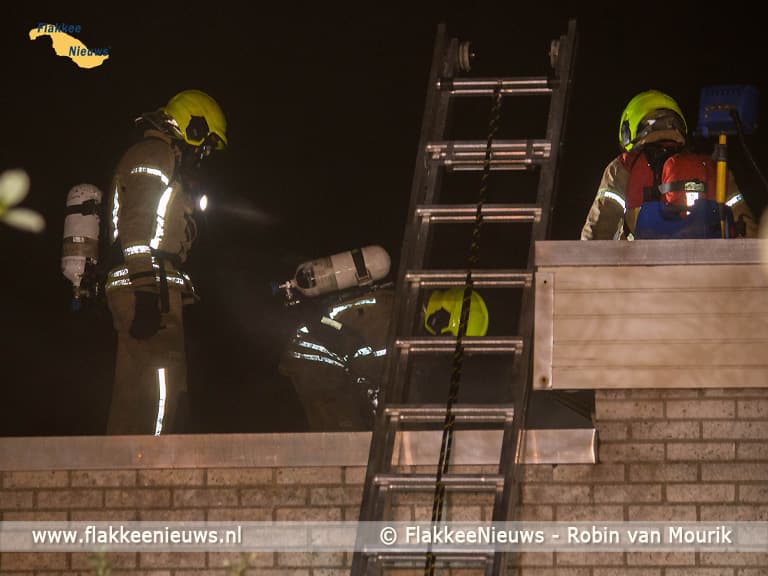 Brand in oud schoolgebouw Melissant