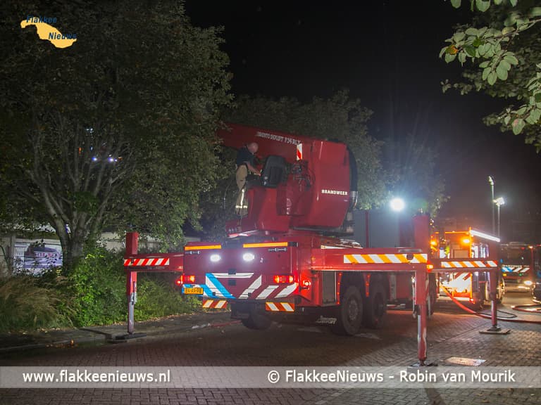 Brand in oud schoolgebouw Melissant