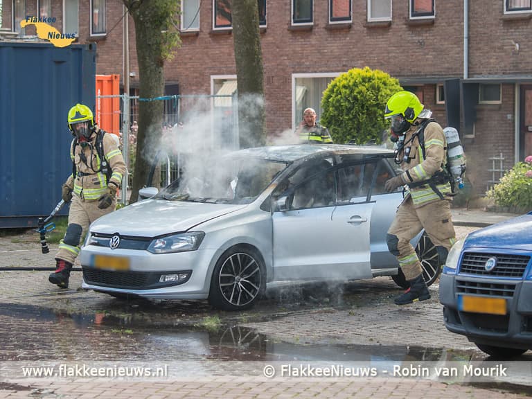 Brand in container en in personenwagen