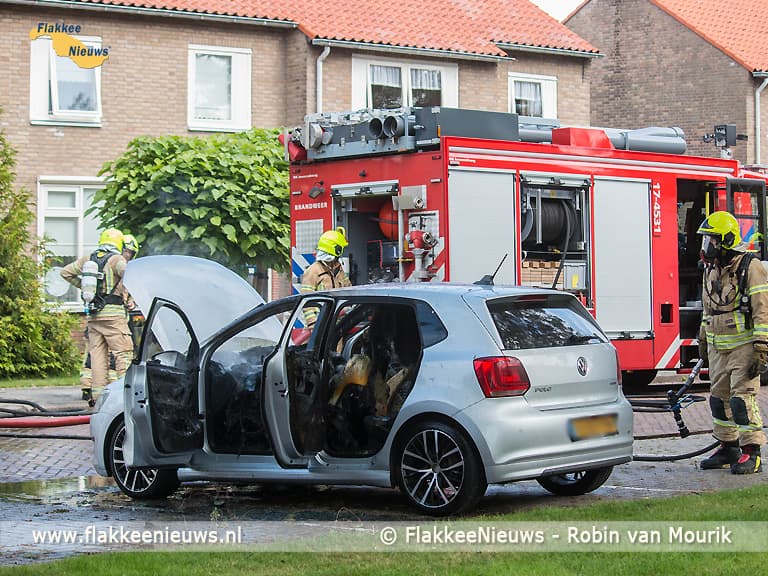 Brand in container en in personenwagen