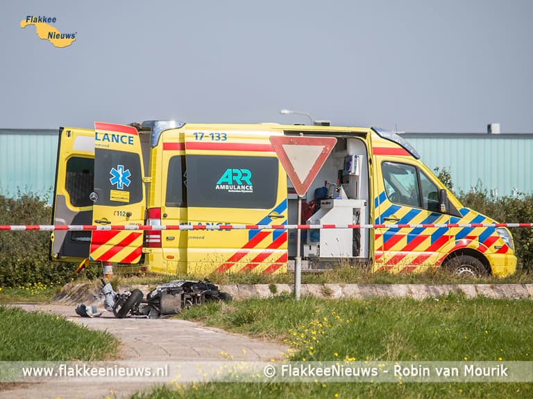 Scooterrijder ernstig gewond bij ongeval nabij N57