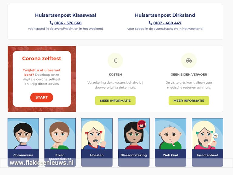 Huisartsenpost lanceert nieuwe website met digitale zelftriage
