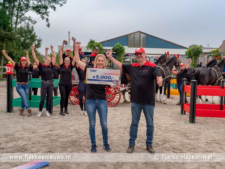 5.000 euro voor Stichting Vierspan Zuid-Holland in Ouddorp
