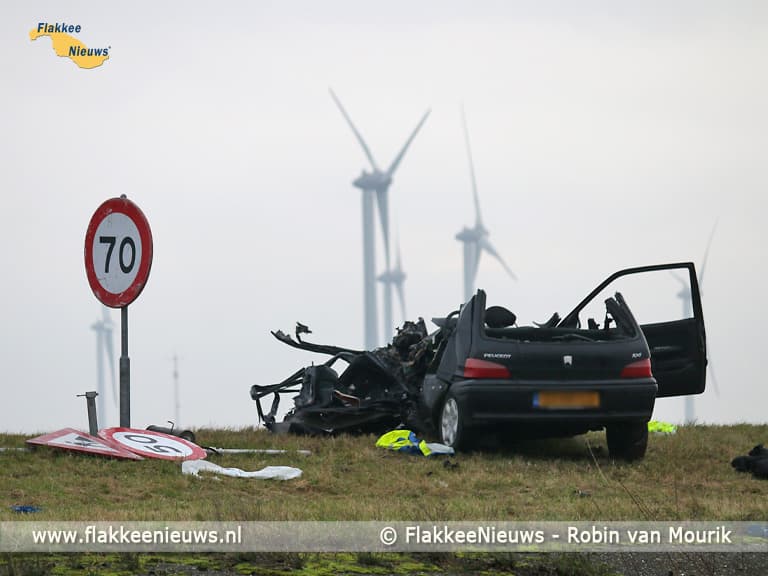 Dodelijk ongeval op N59 tussen Oude-Tonge en Bruinisse