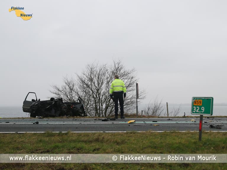 Dodelijk ongeval op N59 tussen Oude-Tonge en Bruinisse