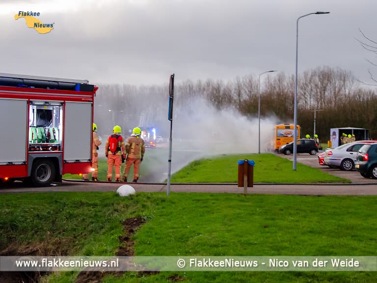 Foodtruck in brand bij Oude-Tonge