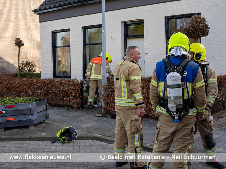 Brandweer rukt uit voor gaslekkage