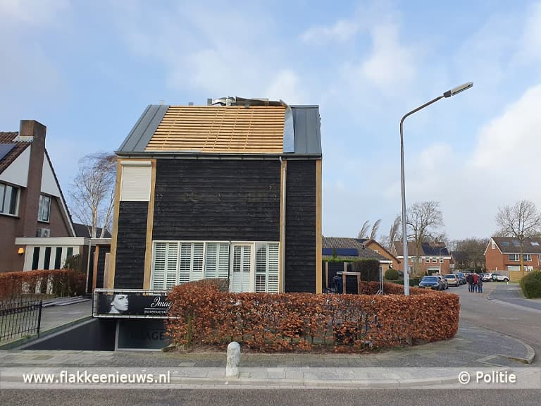 Veel schade door storm Eunice op Goeree-Overflakkee