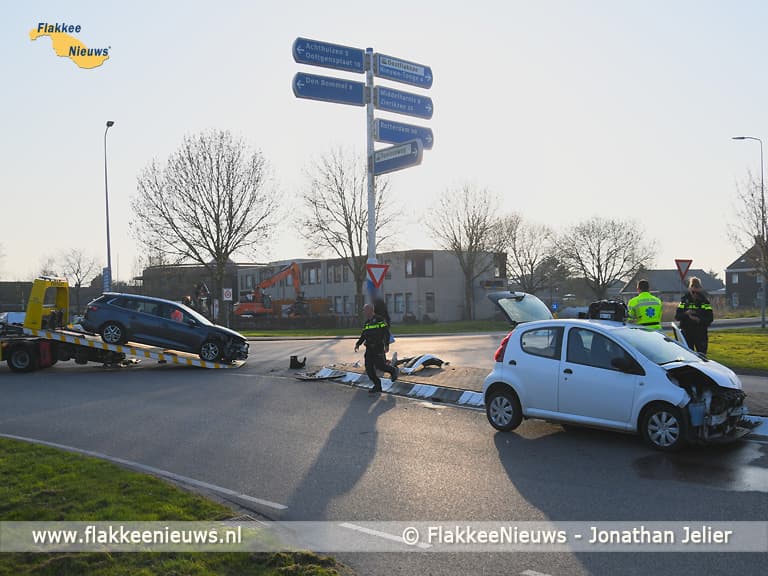 Veel schade bij ongeval Oude-Tonge