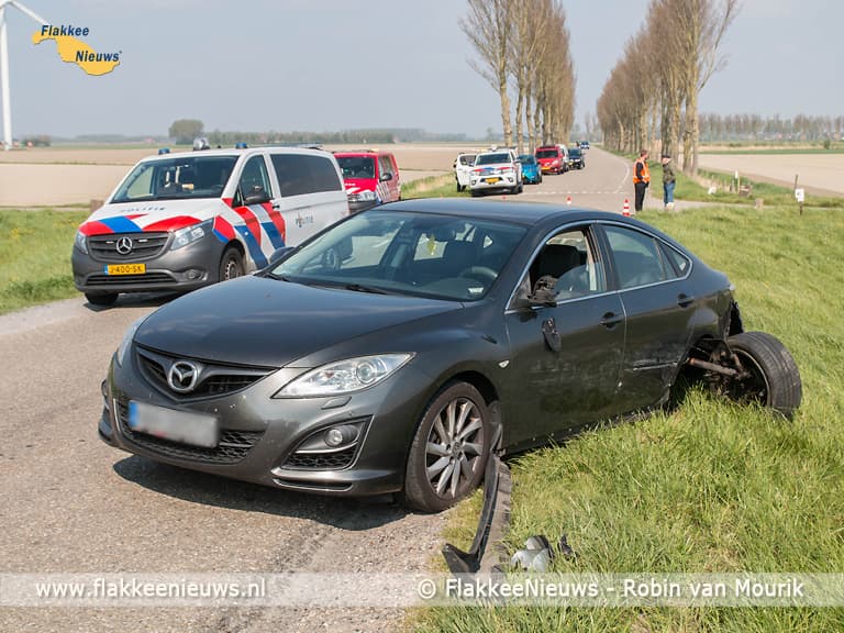 Slachtoffer gewond bij ongeval Oudelandsedijk