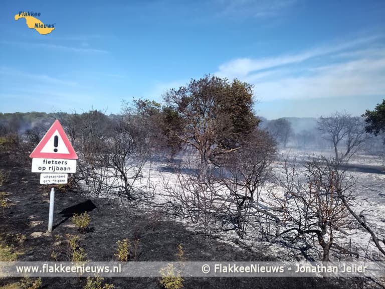 Grote duinbrand bij Ouddorp