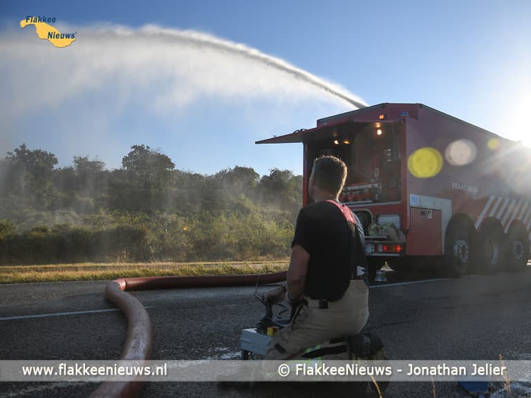 Grote duinbrand bij Ouddorp