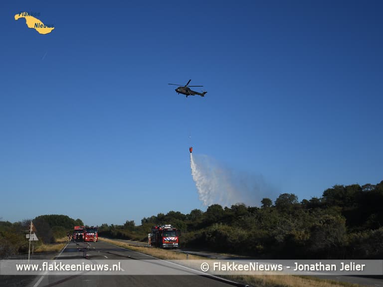 Grote duinbrand bij Ouddorp