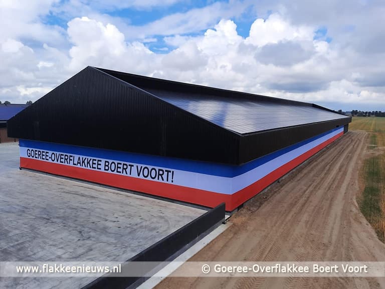 De grootste protestvlag bevindt zich op Goeree-Overflakkee