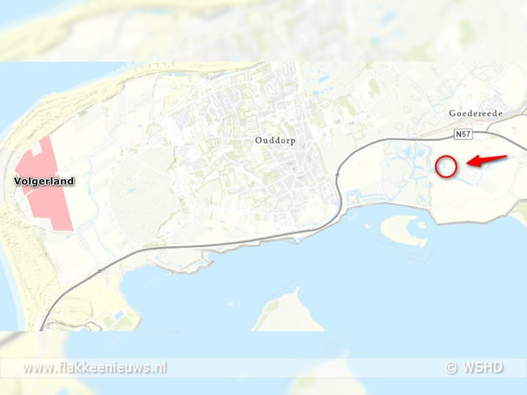 Geen water meer uit natuurgebied het Volgerland nabij Ouddorp
