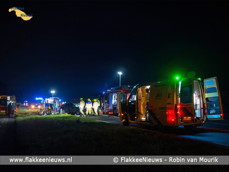 Meerdere gewonden bij ongeval Langeweg Middelharnis