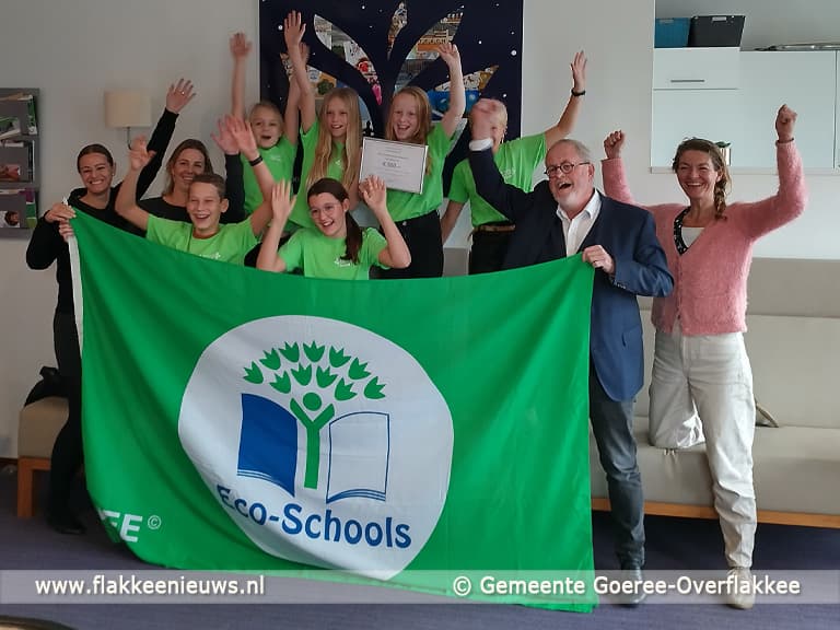 Eco-School Bosseschool krijgt 7de Groene Vlag