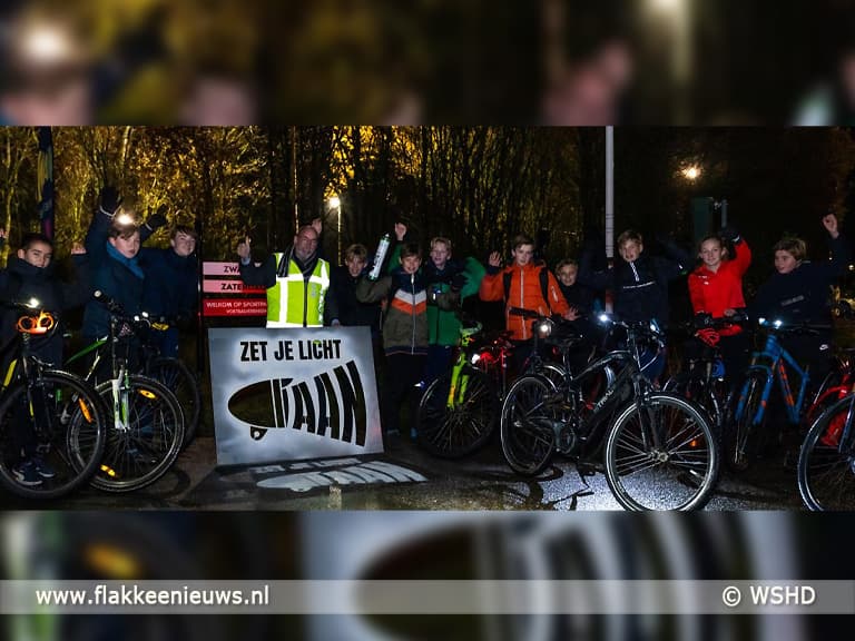 Zet je fietslicht AAN in het donker