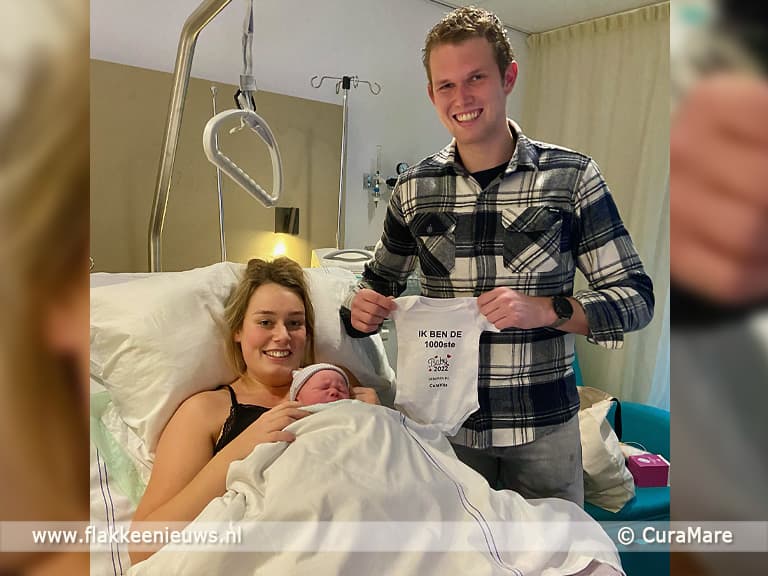 1.000ste baby van 2022 geboren bij CuraVita
