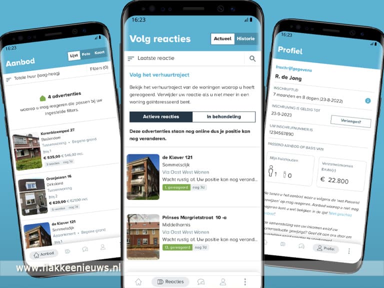 Woningaanbod Oost West Wonen nu in een app