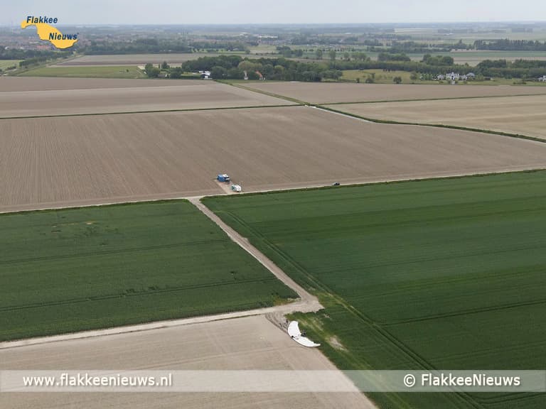 Hulpdiensten opgetrommeld voor parachute