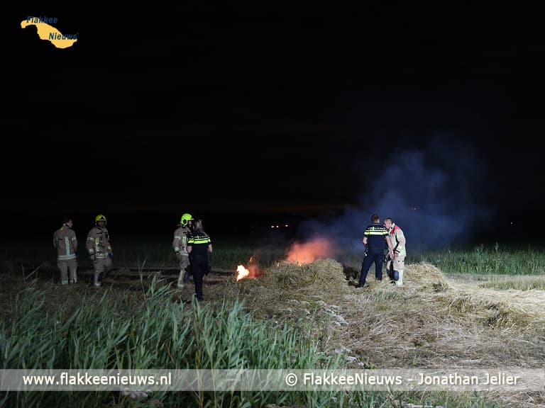 Brandweer gealarmeerd voor brand aan de Lageweg bij Dirksland