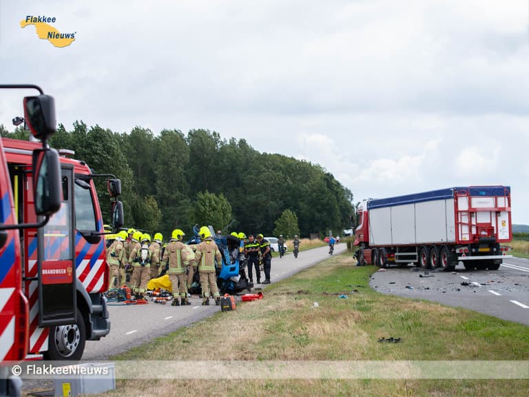 Afsluiting door dodelijk ongeval tussen Middelharnis en Nieuwe-Tonge