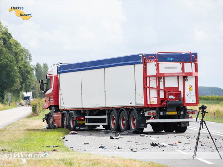 Afsluiting door dodelijk ongeval tussen Middelharnis en Nieuwe-Tonge