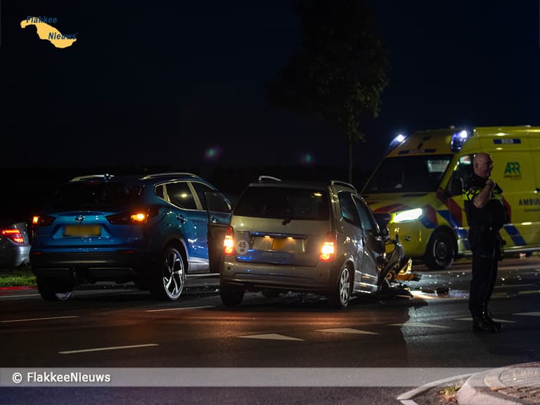 Twee gewonden bij aanrijding op Zuidelijke Randweg Middelharnis