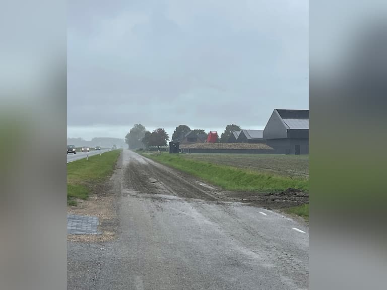 Oogstseizoen tot en met oktober: let op modderige wegen